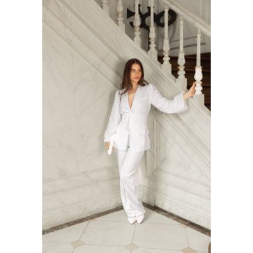 Roux Ladies Suit White