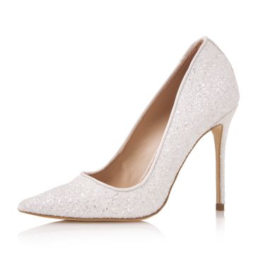 Destini Off-White Glitter