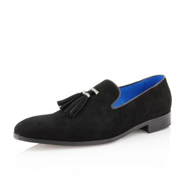 Karim Suede Leather- Black