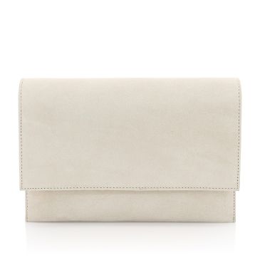 Sherra Off-White Suede Leather