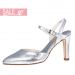 Caren Silver Snake Leather
