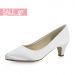 Megan White Satin 